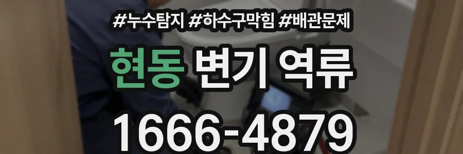 현동 변기 역류