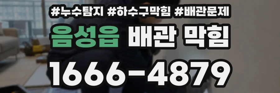 음성읍 배관 막힘