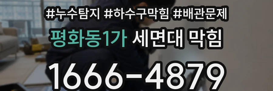평화동1가 세면대 막힘