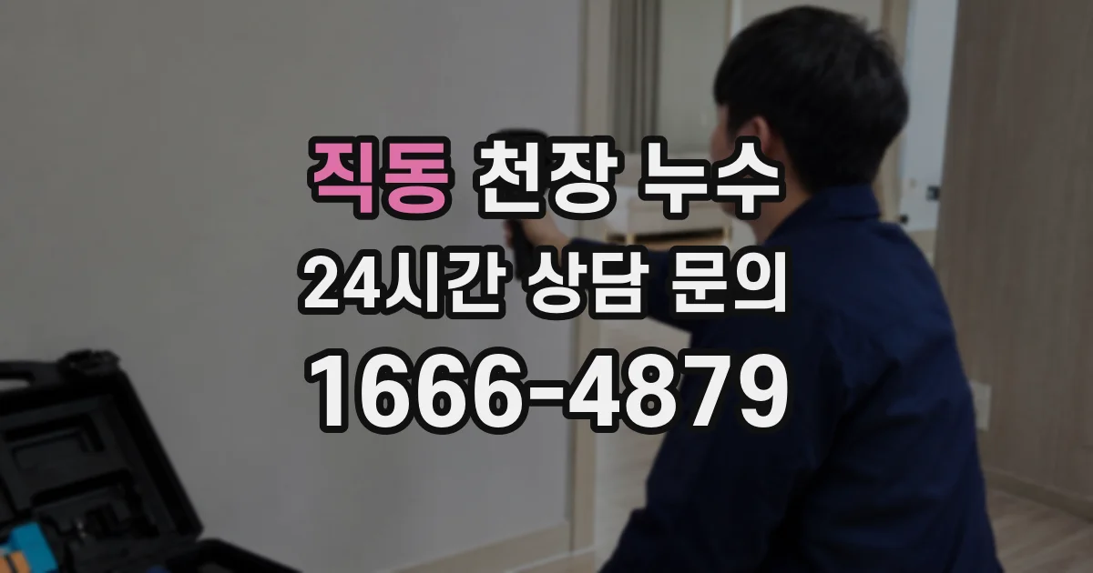 직동 천장 누수