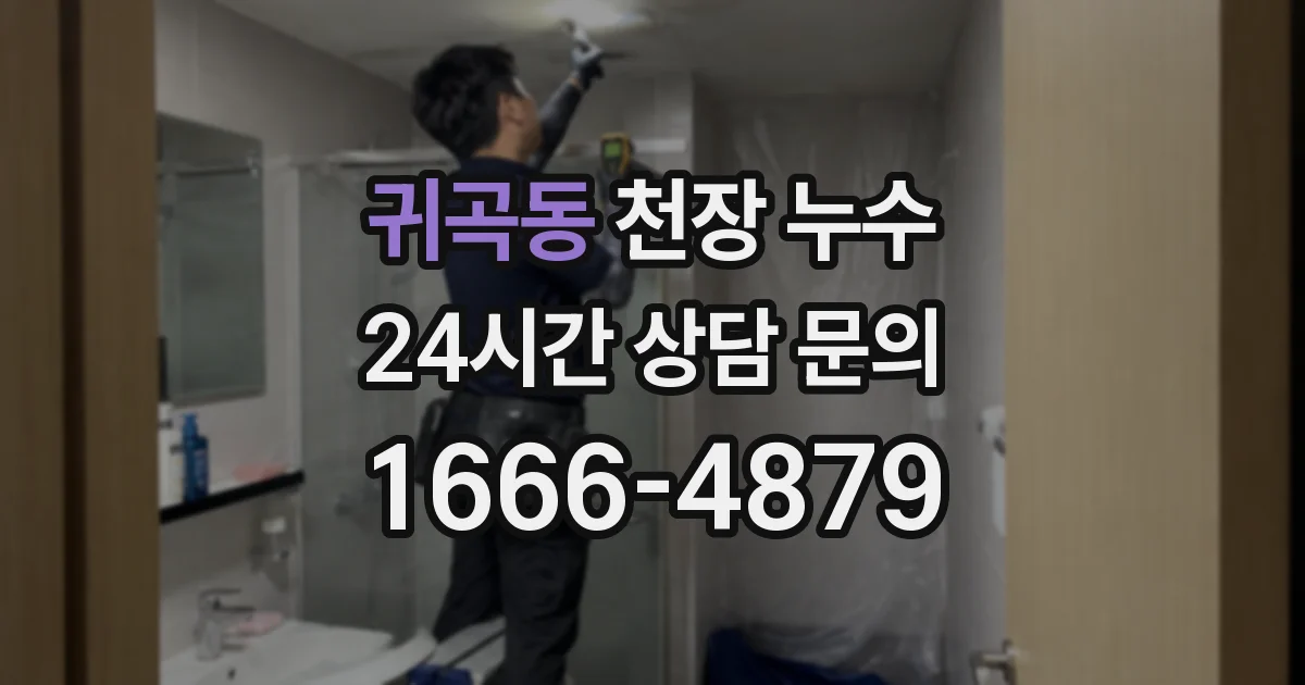 귀곡동 천장 누수