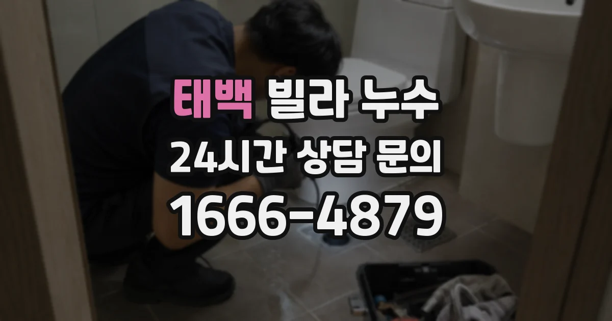 태백 빌라 누수