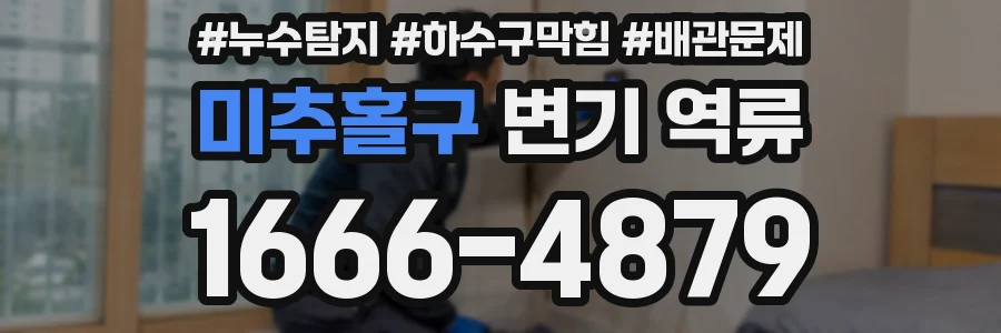 미추홀구 변기 역류