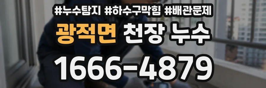 광적면 천장 누수