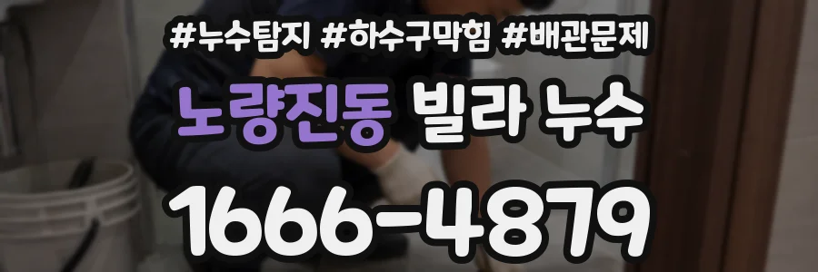 노량진동 빌라 누수