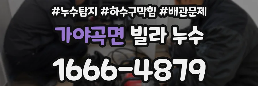 가야곡면 빌라 누수