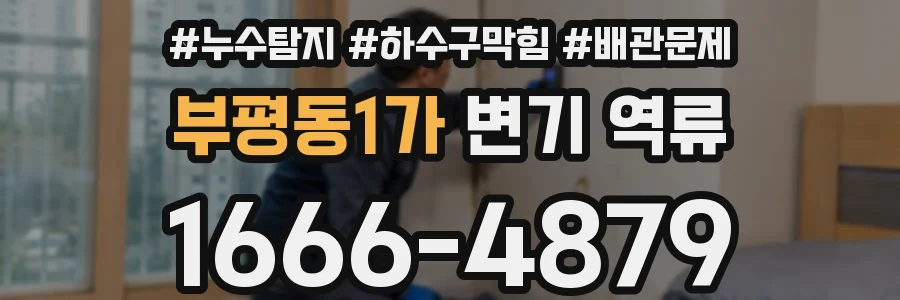 부평동1가 변기 역류