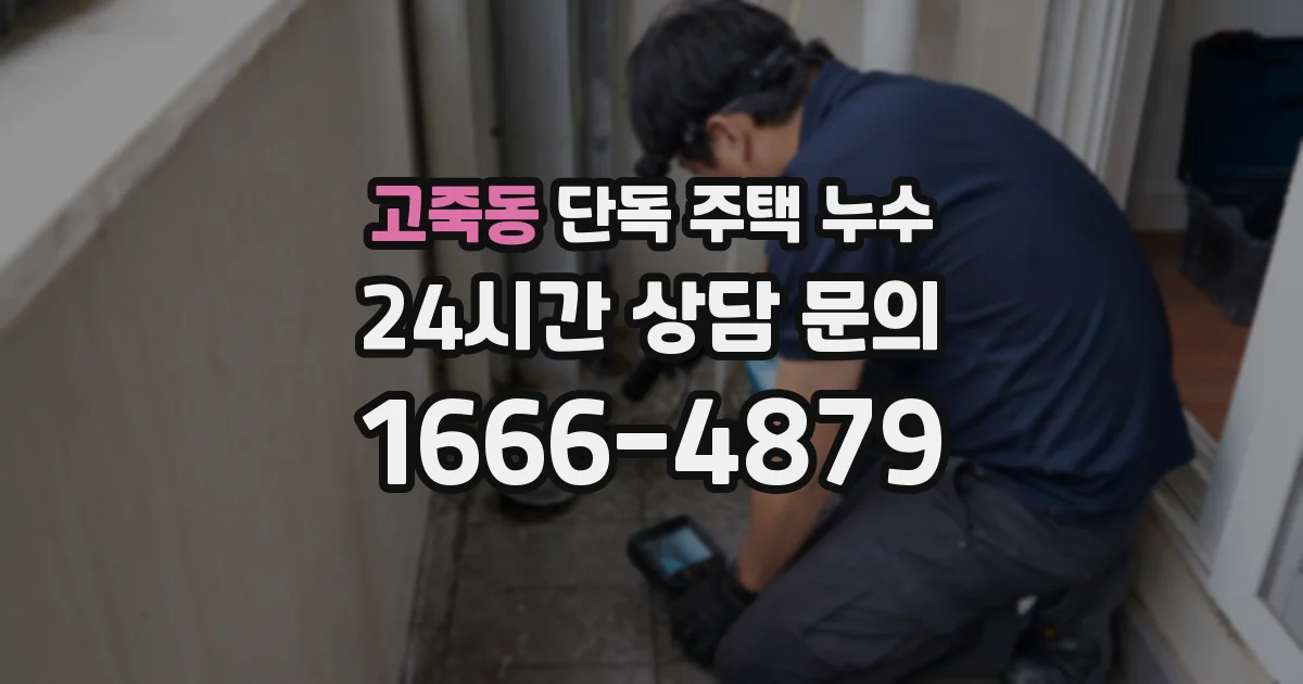 고죽동 단독 주택 누수