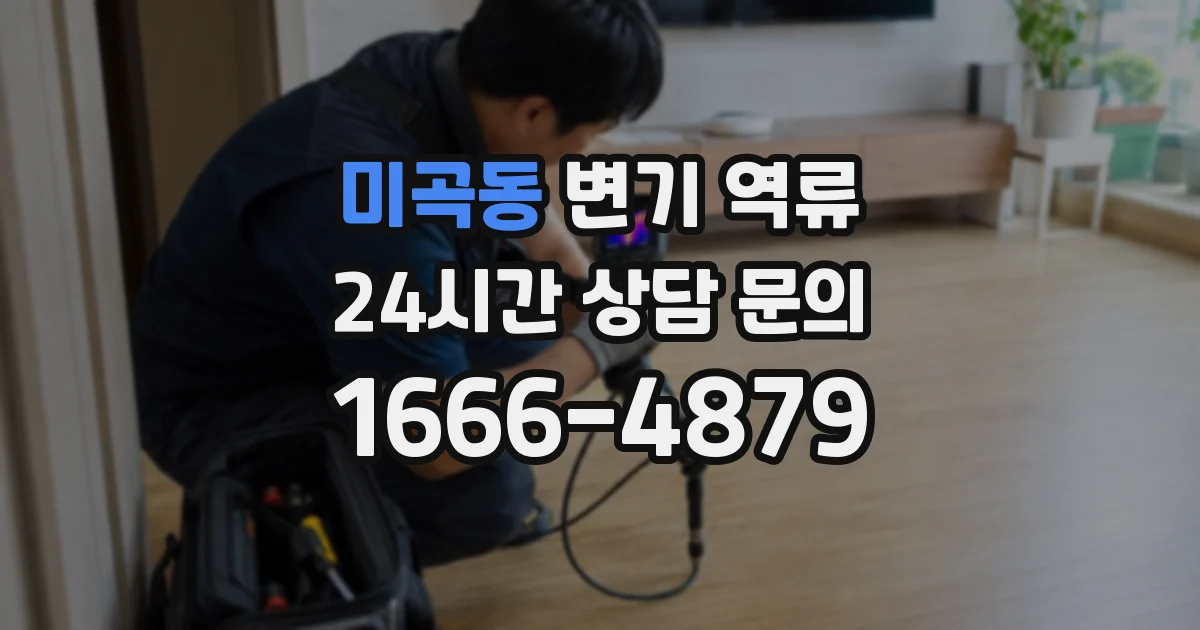 미곡동 변기 역류
