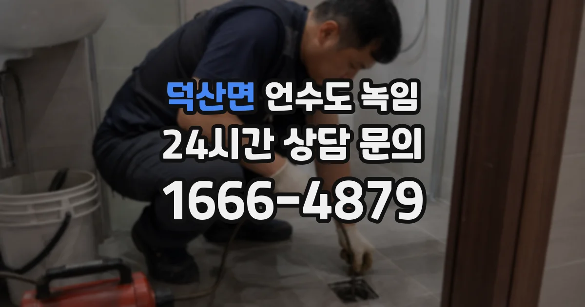 덕산면 언수도 녹임
