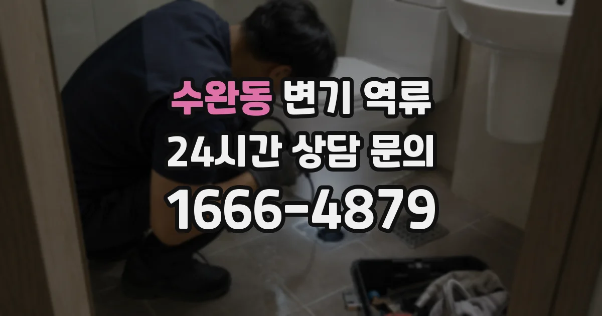 수완동 변기 역류