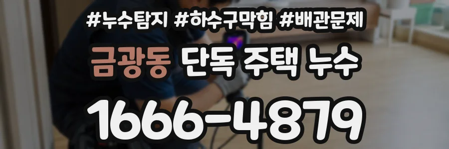 금광동 단독 주택 누수
