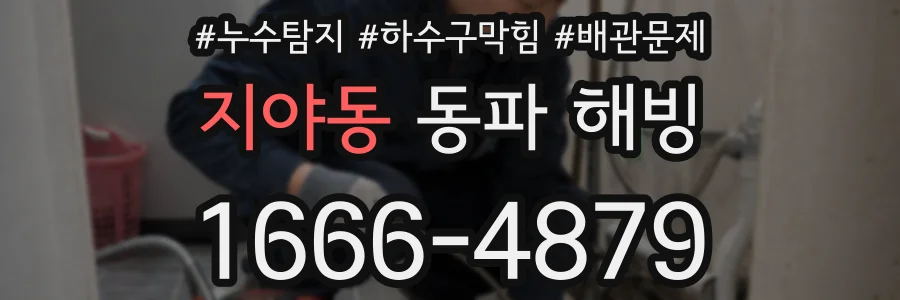 지야동 동파 해빙