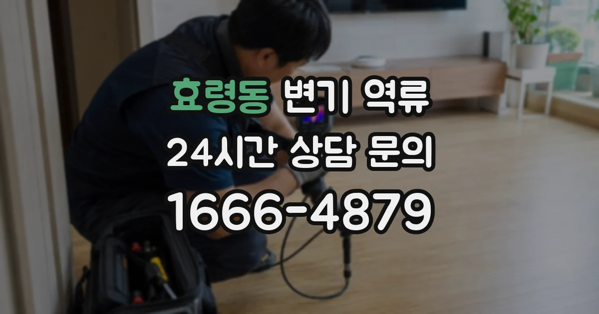 효령동 변기 역류