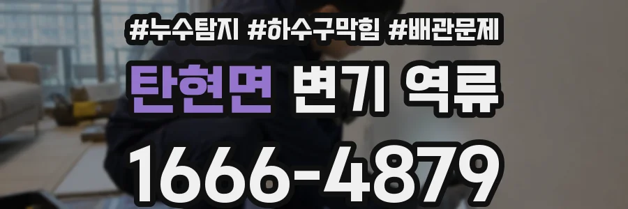 탄현면 변기 역류