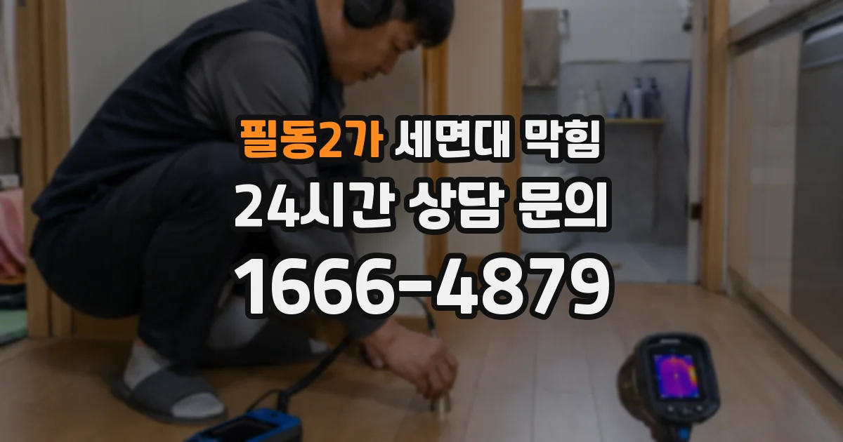 필동2가 세면대 막힘