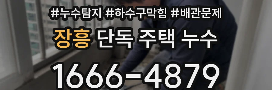장흥 단독 주택 누수