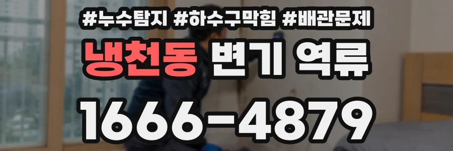 냉천동 변기 역류