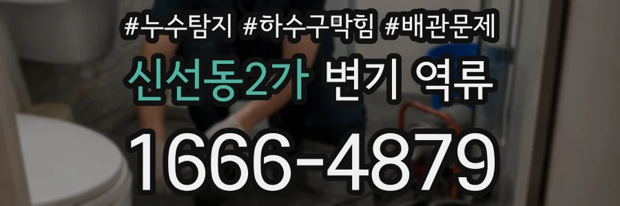 신선동2가 변기 역류