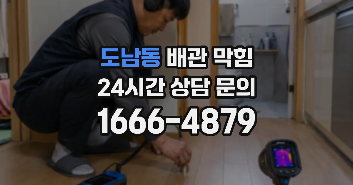 도남동 배관 막힘