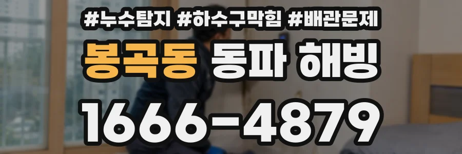 봉곡동 동파 해빙