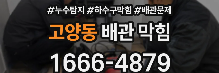 고양동 배관 막힘