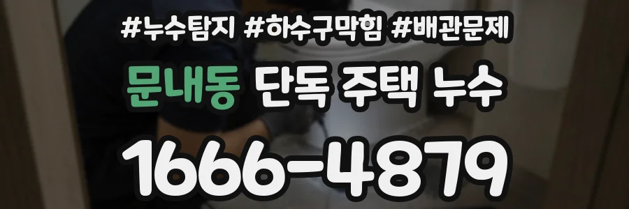 문내동 단독 주택 누수