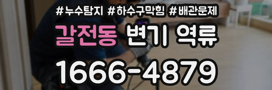 갈전동 변기 역류
