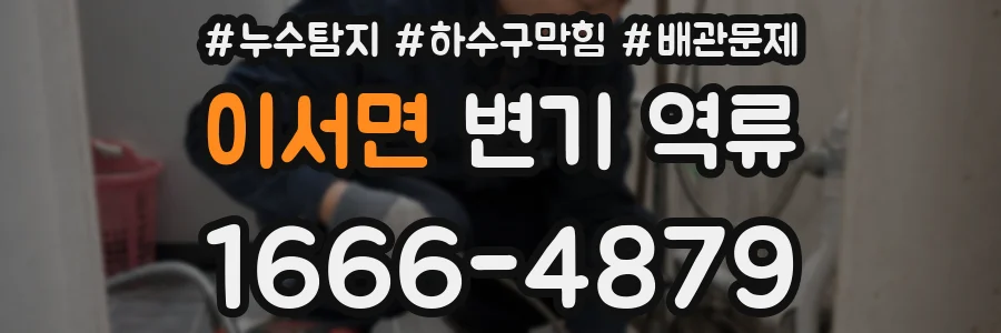 이서면 변기 역류