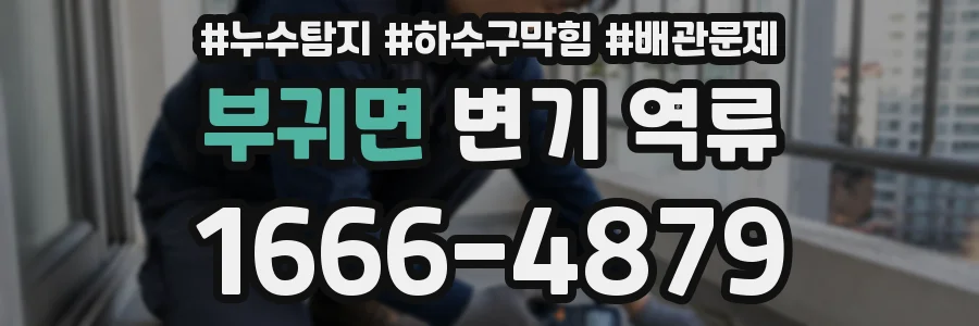 부귀면 변기 역류