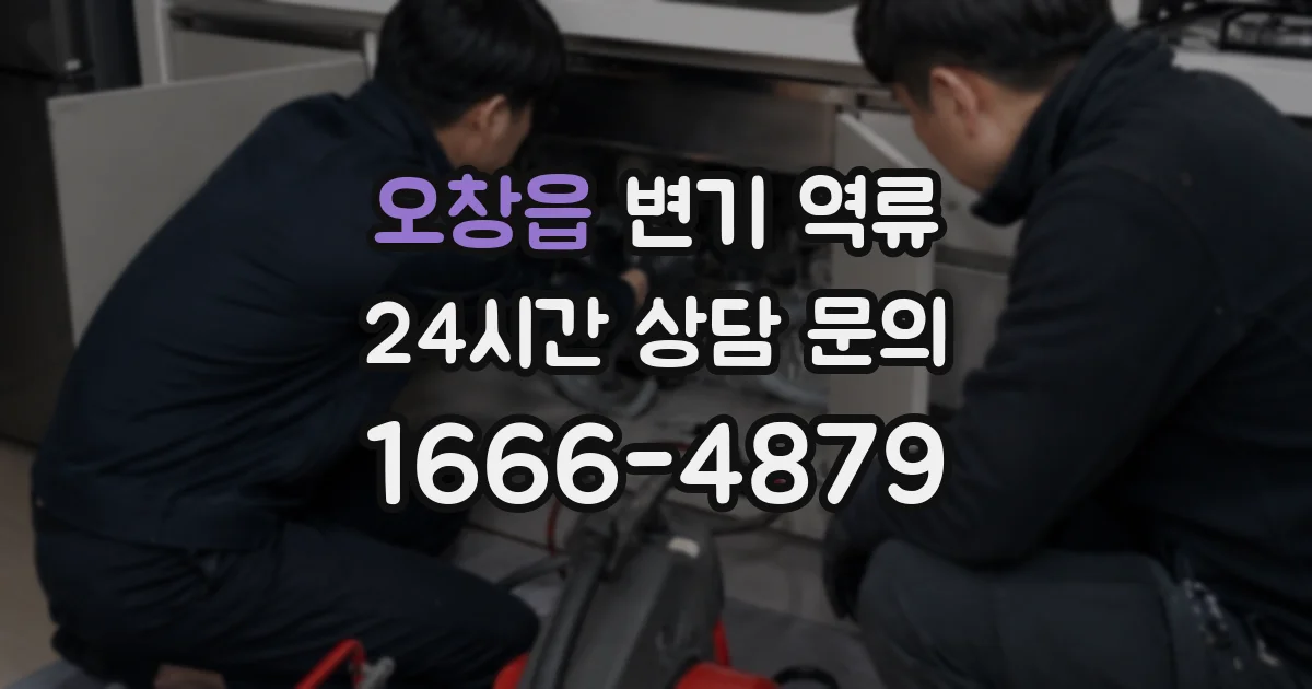 오창읍 변기 역류