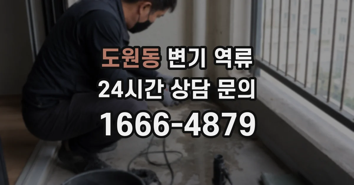도원동 변기 역류