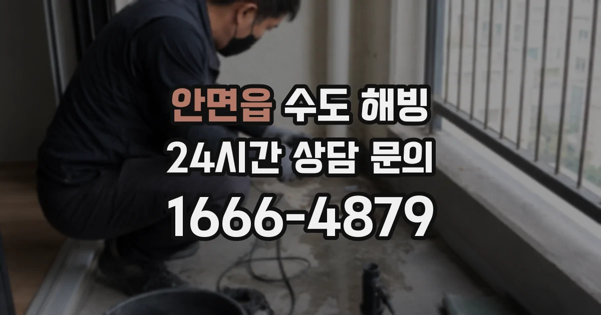 안면읍 수도 해빙