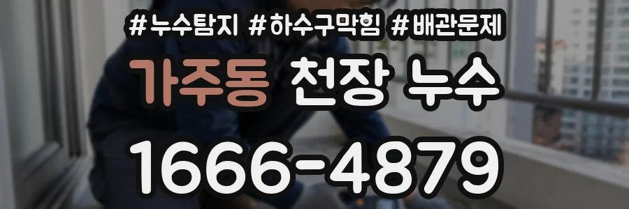 가주동 천장 누수