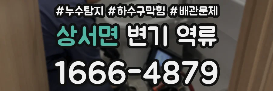 상서면 변기 역류