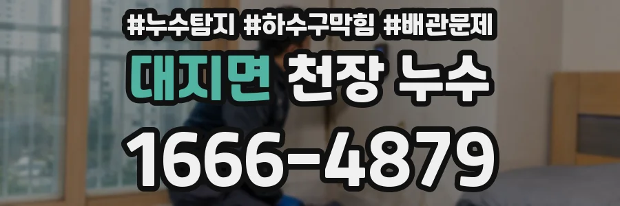 대지면 천장 누수