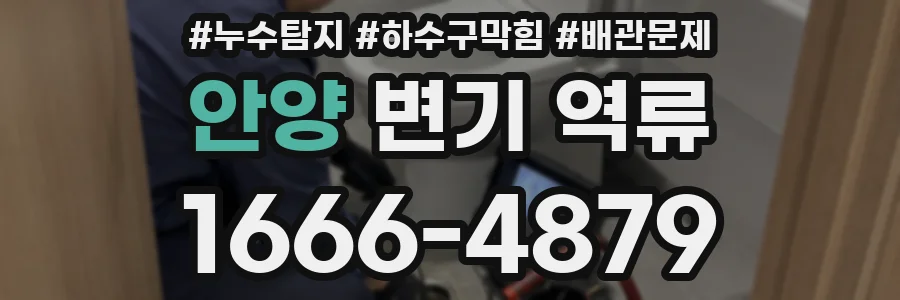 안양 변기 역류