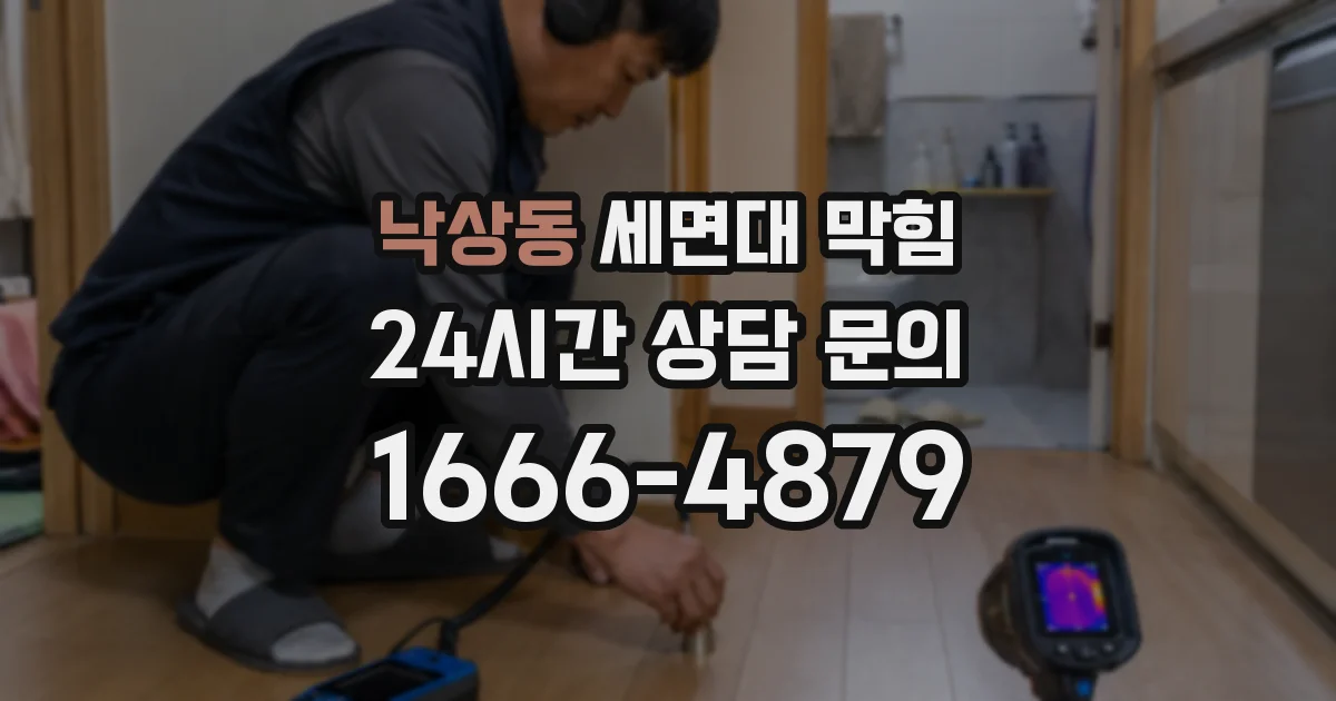 낙상동 세면대 막힘