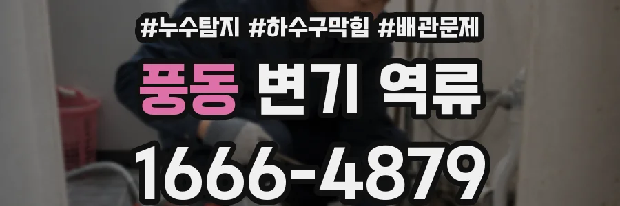 풍동 변기 역류