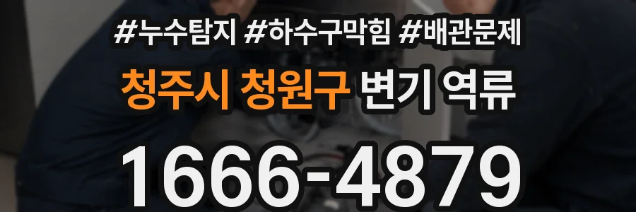 청주시 청원구 변기 역류