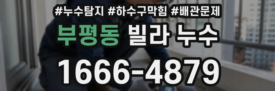 부평동 빌라 누수