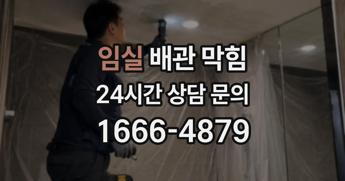 임실 배관 막힘
