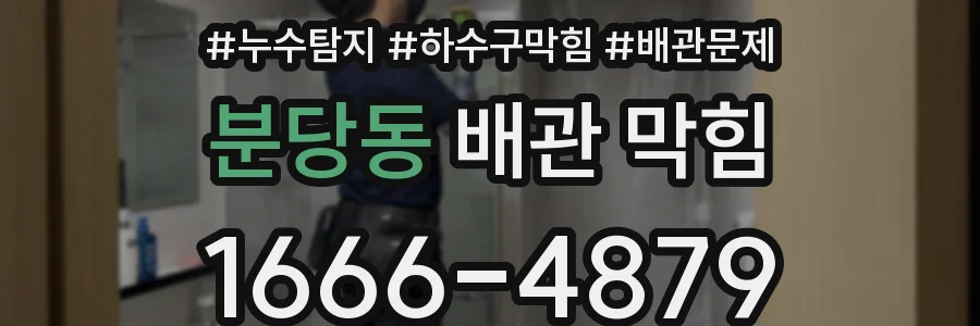분당동 배관 막힘