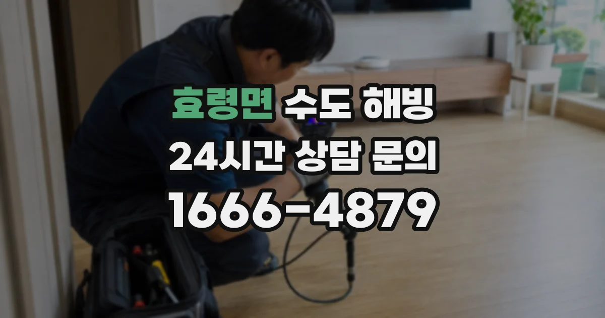 효령면 수도 해빙