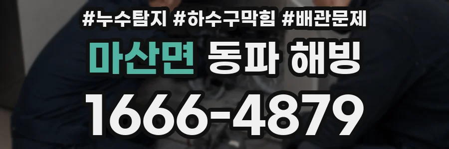 마산면 동파 해빙