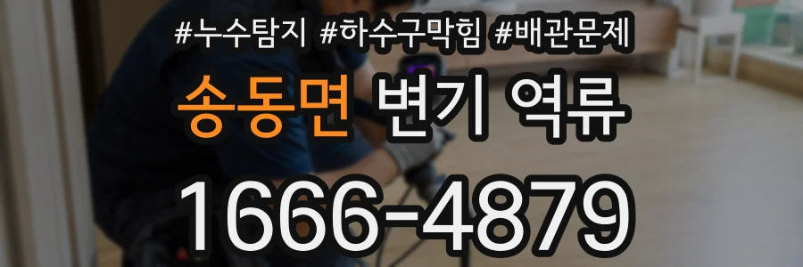 송동면 변기 역류