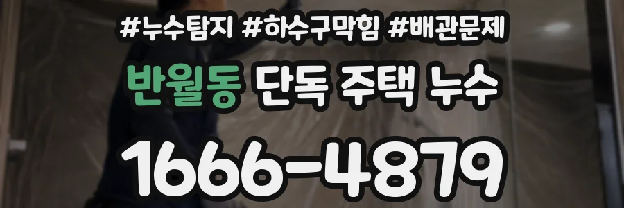 반월동 단독 주택 누수