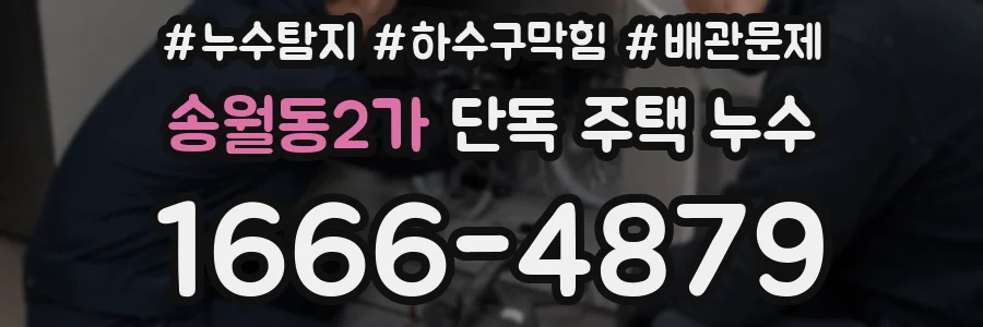 송월동2가 단독 주택 누수