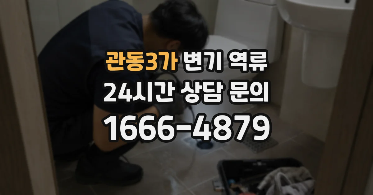 관동3가 변기 역류