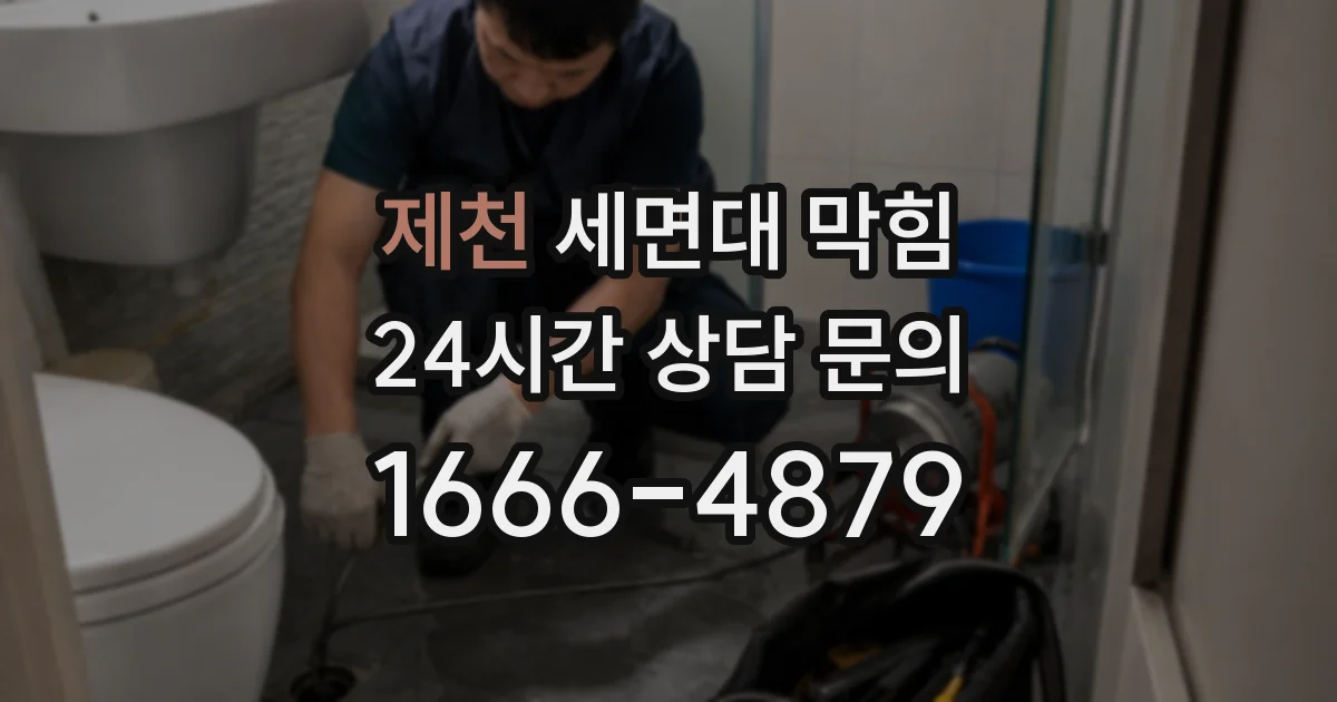 제천 세면대 막힘